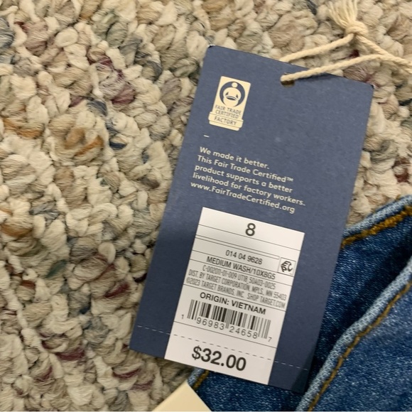 Universal Thread High Rise 90 Straight Jeans in Medium Wash - Size 8 Regular - Picture 6 of 7